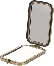 Generic Large Portable Compact Mirror Makeup Mirror Travel Mirror for Women Double Sided Beauty Mirror