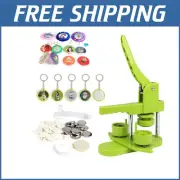 4th Gen Button Maker Machine - Installation-Free 37mm Badge Press with 405 Parts