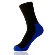 Antu Coolmax Waterproof Socks - Black/Blue - S