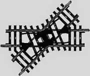 Marklin 2258 HO Scale K Track Crossing 45 (1)