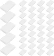[xioaue] Magic Cleaning Sponges Eraser, Household Sponge Eraser Cleaner Foam Cleaning for Kitchen, Furniture, Car, Leathe (50 Pack)