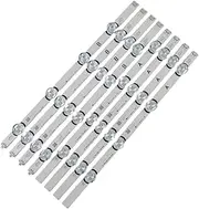 SCPCKZETZN 8pcs/Set LED Strip Fit for LG 40 DRT3.0 REV0 7 A/B-Type SVL400 6916L-0884A 6916L-0885A 40LF630V 40LX560H 40LH5300 40LH5700 40LF570V