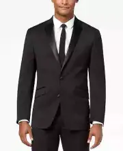 Kenneth Cole Reaction Men's Black Slim Fit Tuxedo Sport Coat 36S yde1224