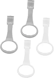 ULDIGI 2 Pair Baby Pull up Rings Toddler Walking Assistant Crib Hanging Pull Rings Safety Stand Ring for Baby Bed Infants Motor Skill Development Tool