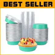Durable 120 Pack Aluminum Mini Pie Pans with Lids - Ideal for Baking Parties