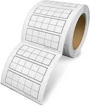 Geyer Instructional Products - 3.75" x 3.75" Ten Frame Graph Paper Grid Stickers, Three 2 x 5 Rectangular Frames, Roll of 500 Stickers
