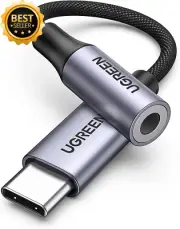 USB-C to 3.5mm Audio Adapter HiFi DAC Type-C to Aux Dongle for iPhone 16 iPad
