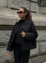 [aim'n] Black Quilted Femme Jacket
