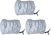 Elitzia Professional Steam Cap Waterproof Hair Steamer Bonnet for Micro Mist Scalp Massage Deep Conditioning Black Hair Care Salon Treatments (3pc Gray)