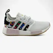 Adidas NMD R1 White Pink Womens Size 8.5 Athletic Rich Mnisi Sneaker