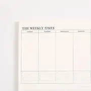 Weekly Planner/Monthly Plan Pad, Tear Off Things to Do Notepad Organiser, Weekly/Monthly Planner Desk Planner for Meal, Menu, Appointments, Schedule