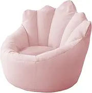 UYSOFRCV Bean Bag Sofa Cover Without Filler Lazy Lounger High Back Bean Bag Chair Indoor Seat Bag Cushion Storage Sofa Slipcover for Adults and Kids, with No Filling,Pink