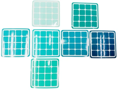 Replacement stickers for you Rubiks´s cube 4x4 range Aqua florian