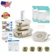 BPA-Free Food Storage Vacuum Sealer Set with Quick Sealing and Glass Containers