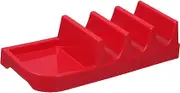 GLEAVI Wave Shaped Taco Holder Stand Stylish Fiesta Taco Tray Plate for Serving Tortillas and Snacks Elegant Plastic Snack Box for Parties and Gatherings