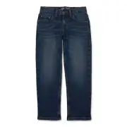 Wonder Nation Denim Jeans Boys Size 12 Husky Blue Cotton Relaxed Slim 5-Pocket