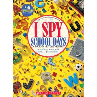 I Spy School Days A Book of Picture Riddles (Hardcover)/ Jean Marzollo 文鶴書店 Crane Publishing