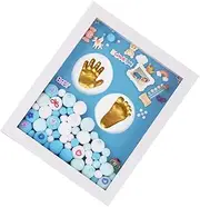 MOBUTOFU Unique Baby Milestone Photo Frame Hand Footprint Kit Perfect Present for Mom Dad Grandparents
