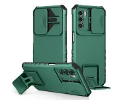 Oppo A16 Case with Slide Camera Cover -Green