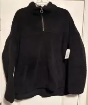 Time and Tru Women's Fleece Pullover Quarter-Zip Size XL Extra Large