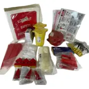 Brady 45249 5" Hand Wheel Keyed Different Padlocks Portable Lockout Kit