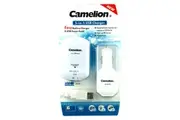 Camelion 5-In-1 Power Pack USB Car Adapter Charger for iPad Mobile Phones White