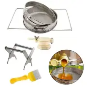 New Honey Extraction Kit: Double Sieve Honey Strainer, Frame Holder, Honey Gate