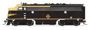 Broadway Limited 6684 EMD F7A - Sound and DCC Erie #711D (black, yellow)
