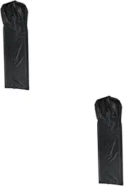 2pcs Garden Heater Cover Weatherproof Outdoor Heater Protector Polyester Standing Heater Cover Easy to Fold Portable