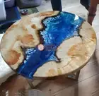 Round epoxy table | Round resin table | Epoxy ocean table | Epoxy Coffee Tables