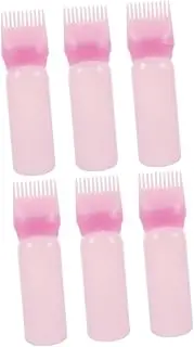 Pcs Applicator Bottles for Hair Dye Oil Applicator Bottles Brush Comb Root Comb Leak-resistant Cap Even Dye Distribution Salon