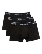 [Lacoste] Casual Trunks 3 Pack in Black