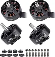 4pcs B2808 1300KV Brushless Motors 5S CW/CCW for FPV Racing Drone Quadcopter with 250mm 18AWG Silicone Wires(Black)