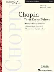 Chopin Three Easier Waltzes Piano Classical Sheet Music Randall Faber Book