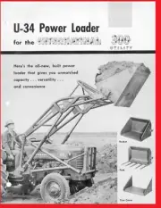 U-34 Power Front End Loader Dealer Brochure IH for the International 300 Utility