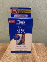 Zim's Heels & Feet Foot Spa 6-Pack Moisturizing Foot Covers One Size Fits Most