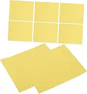 Baluue Curling Wand Insulation Decal 8pcs Perm Stick Insulation Sticker Heatproof Adhesive Patch for Hair Styling Tool Waterproof for Wet Conditions