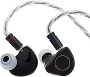 Linsoul SIMGOT SuperMix 4 1DD+1BA+1Planar+1PZT Hybrid Drivers Earphones, HiFi in Ear Monitor IEM, Wired Gaming Earbuds with OFC Silver-Plated Cable for Musician Audiophile