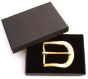 Solid Brass Pin removable BELT BUCKLE - BP100 with BLACK GIFT BOX