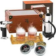 Orionstar Cocktail Smoker Kit with Torch, Food Tray and Wood Chips (Apple & Cherry), Whiskey Smoker Infuser Kit, Old Fashioned Drink Smoker Kit, Bourbon Whiskey Gifts for Men (Without Butane and Cup)