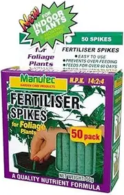 Manutec Fertiliser Spikes for Foliage Plants (Pack of 50)
