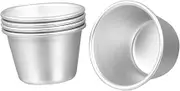 ULTECHNOVO Set of 6 Aluminum Alloy Baking Molds Round Cake Pan Non-Stick Easy to Demold Healthy Baking Tools