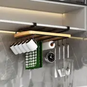 Mug Hooks Under Cabinet Shelf Multifunctional Carbon Steel Storage Hooks Paper