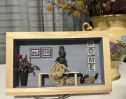 Home sweet home-Pebble art,paint,craft,original from Miranda P. 6x10 inch,
