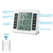 Remote sensor Digital LCD Indoor Temperature Sensor Thermometer Hygrometer Gauge
