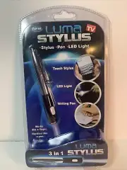 Luma Stylus 3 in 1 ~ Stylus, Pen, LED Light ~ As Seen On TV ~ New