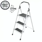 3-Step Lightweight Step Stool Ladder Non-slip Treads Slim Fold Portable Stool