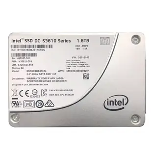 5Cgo【含稅】全新lntel英特爾S3610 400/480/800G/1.6T SATA 2.5寸 MLC固態SSD