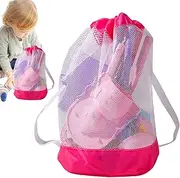 Beach Sand Toys | Sand Castle Toys with Folding Bucket and Mesh Bag - Include Molds Rake Shovel, Outdoor Activity for Kids Age 2+