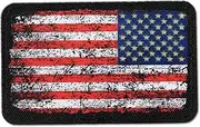 M-Tac Patch Vintage USA Flag - Reversible Tactical GITD Stars American Military Flag Patch Hook and Loop Fastener (Reversible)